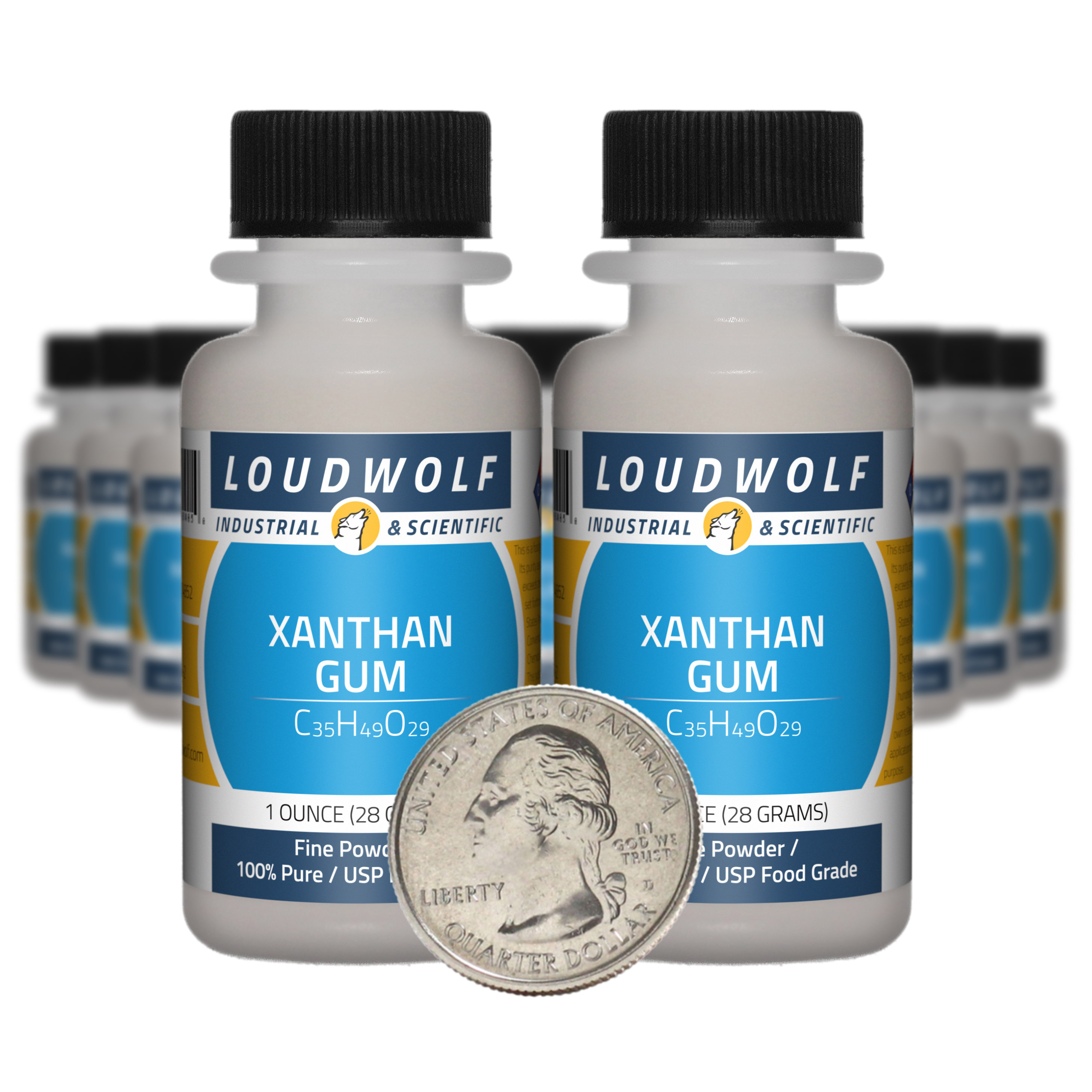 Xanthan Gum / 1.3 Pounds / 20 Bottles / 100% Pure USP Food Grade / Fine Powder