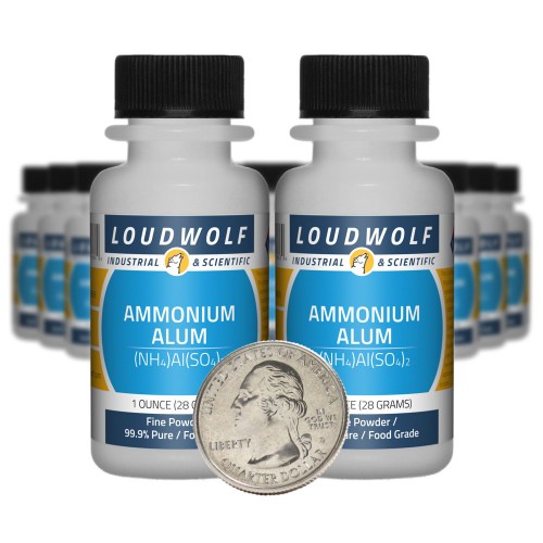 Ammonium Alum - 1.3 Pounds in 20 Bottles
