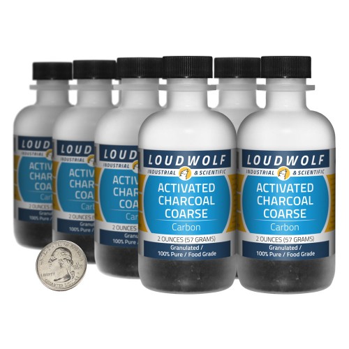 Activated Charcoal Coarse - 1 Pound in 8 Bottles