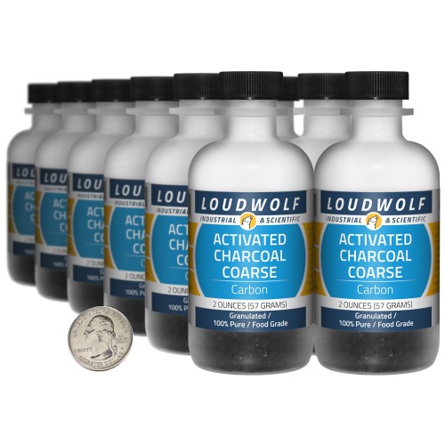 Activated Charcoal Coarse - 1.5 Pounds in 12 Bottles