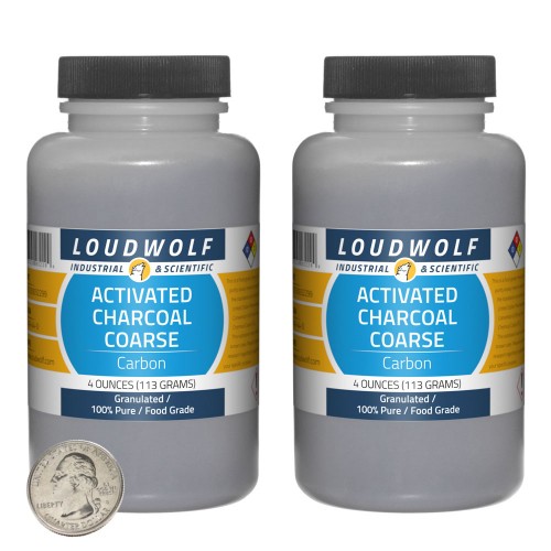Activated Charcoal Coarse - 8 Ounces in 2 Bottles