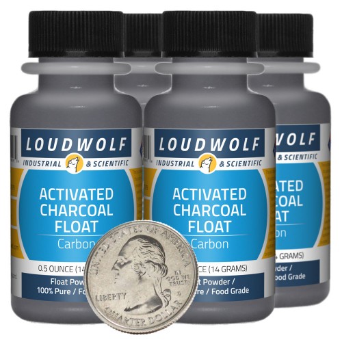 Activated Charcoal Float - 2 Ounces in 4 Bottles
