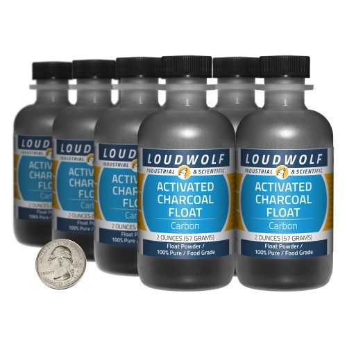 Activated Charcoal Float - 1 Pound in 8 Bottles