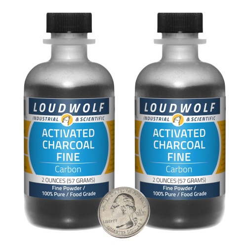 Activated Charcoal Fine - 4 Ounces in 2 Bottles