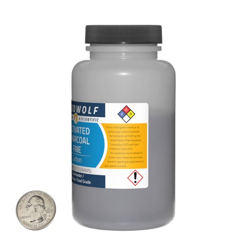 Activated Charcoal Fine - 1.5 Pounds in 6 Bottles