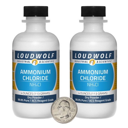 Ammonium Chloride - 8 Ounces in 2 Bottles Ammonium Chloride - 8 Ounces in 2 Bottles