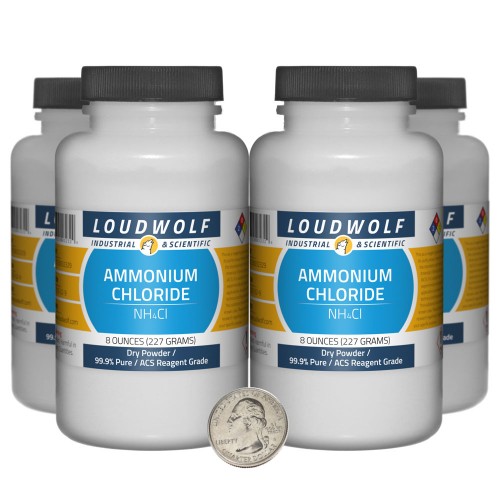 Ammonium Chloride - 2 Pounds in 4 Bottles Ammonium Chloride - 2 Pounds in 4 Bottles