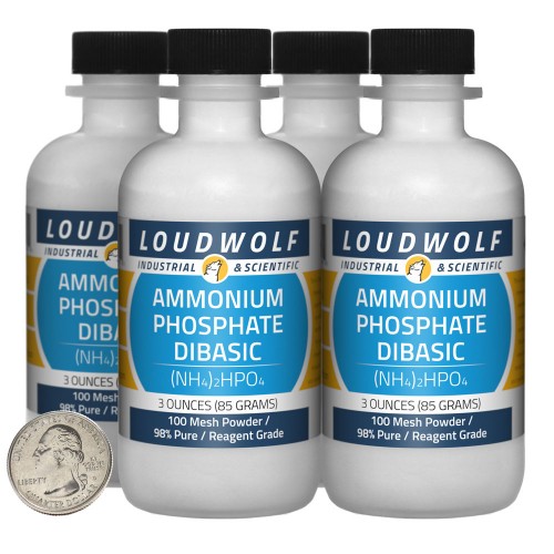 Ammonium Phosphate Dibasic - 12 Ounces in 4 Bottles Ammonium Phosphate Dibasic - 12 Ounces in 4 Bottles