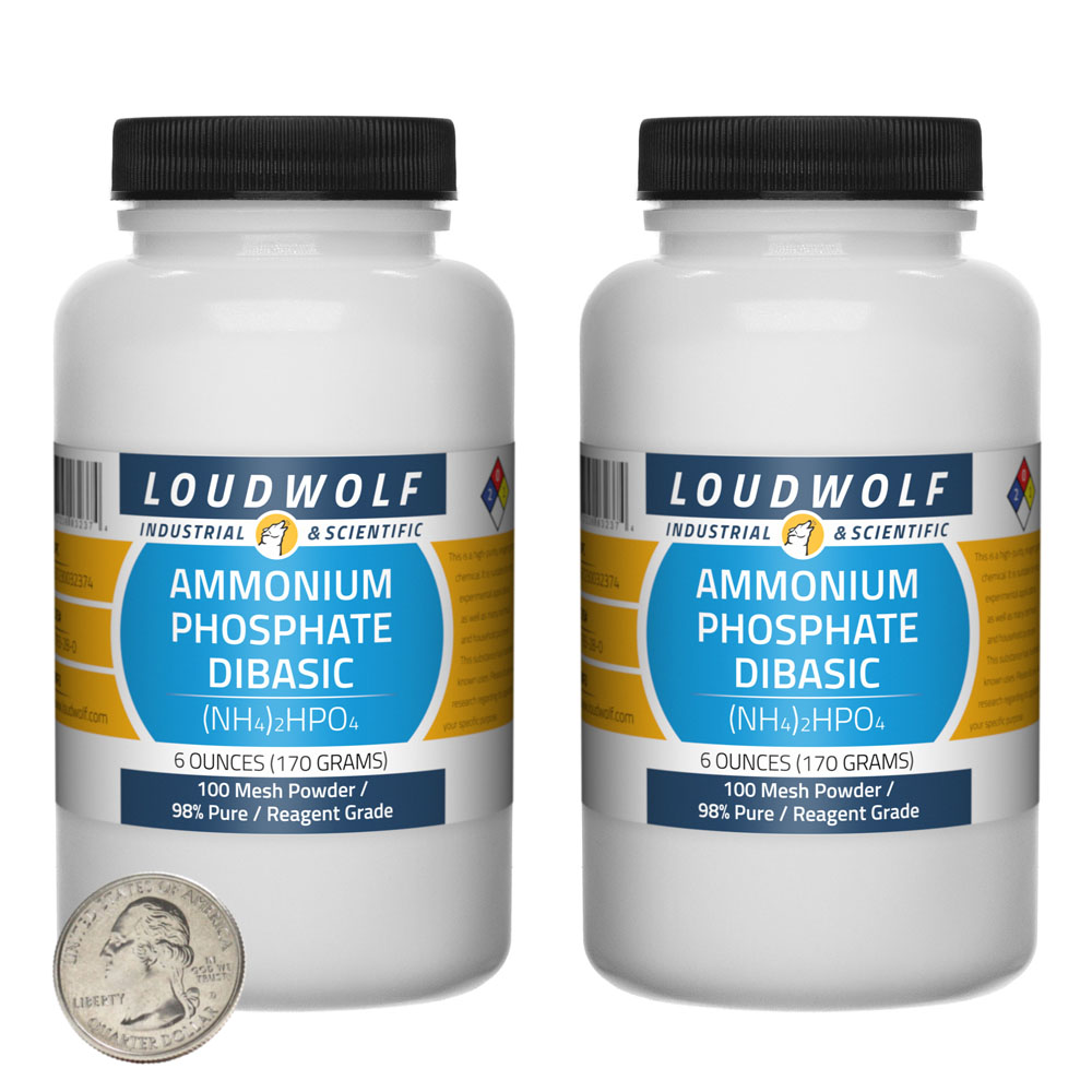 Ammonium Phosphate Dibasic - 12 Ounces in 2 Bottles Ammonium Phosphate Dibasic - 12 Ounces in 2 Bottles