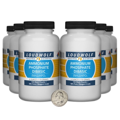 Ammonium Phosphate Dibasic - 2.3 Pounds in 6 Bottles Ammonium Phosphate Dibasic - 2.3 Pounds in 6 Bottles