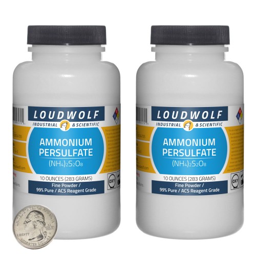 Ammonium Persulfate - 1.3 Pounds in 2 Bottles