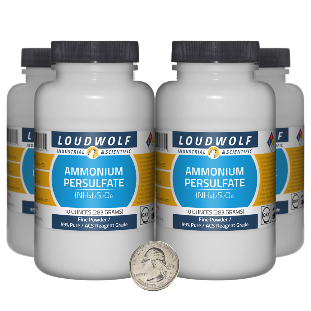 Ammonium Persulfate - 2.5 Pounds in 4 Bottles Ammonium Persulfate - 2.5 Pounds in 4 Bottles