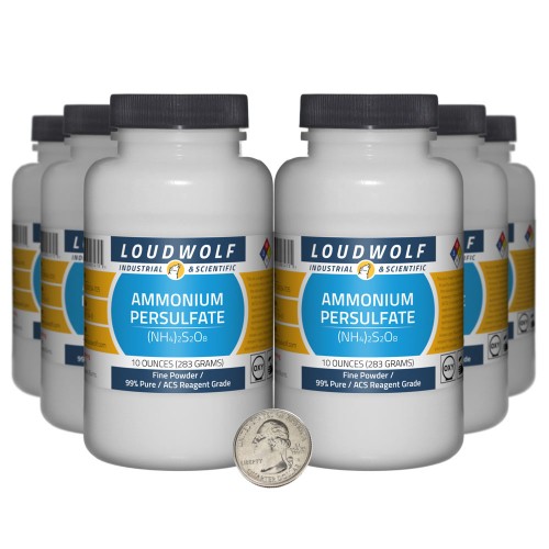 Ammonium Persulfate - 3.8 Pounds in 6 Bottles