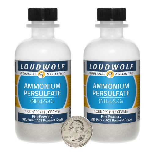Ammonium Persulfate - 8 Ounces in 2 Bottles