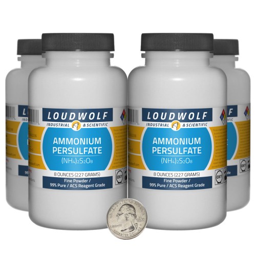 Ammonium Persulfate - 2 Pounds in 4 Bottles