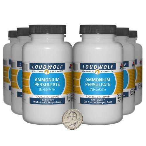 Ammonium Persulfate - 3 Pounds in 6 Bottles