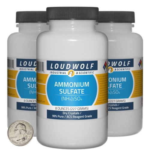 Ammonium Sulfate - 1.5 Pounds in 3 Bottles