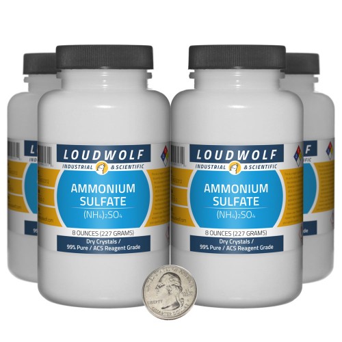Ammonium Sulfate - 2 Pounds in 4 Bottles