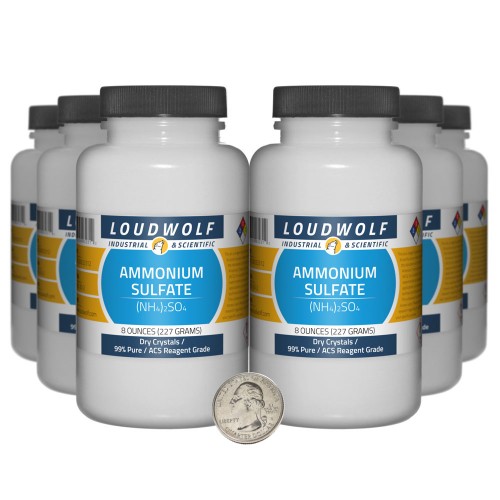 Ammonium Sulfate - 3 Pounds in 6 Bottles
