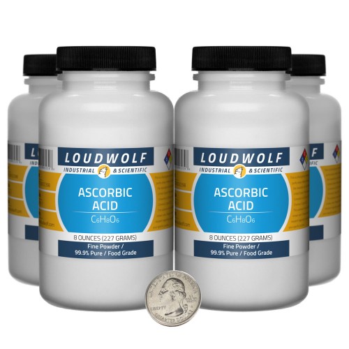 Ascorbic Acid - 2 Pounds in 4 Bottles Ascorbic Acid - 2 Pounds in 4 Bottles