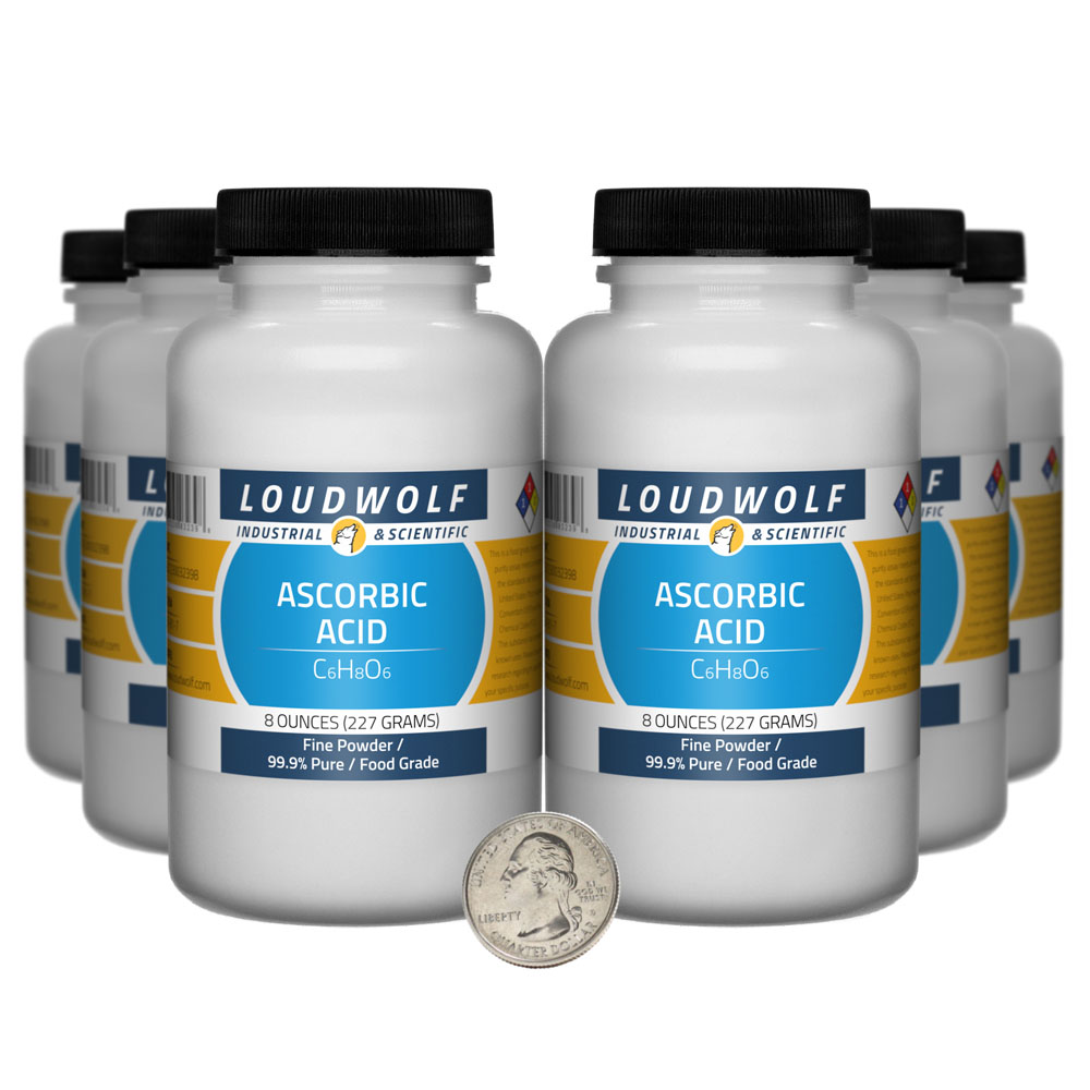 Ascorbic Acid - 3 Pounds in 6 Bottles Ascorbic Acid - 3 Pounds in 6 Bottles