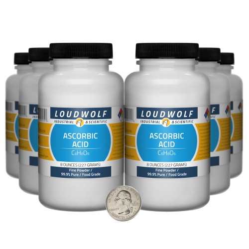 Ascorbic Acid - 3 Pounds in 6 Bottles Ascorbic Acid - 3 Pounds in 6 Bottles