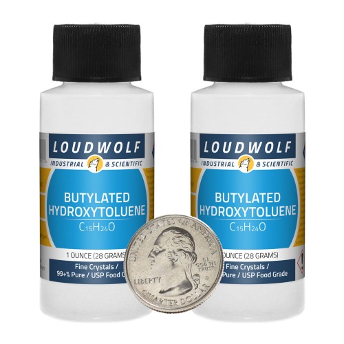 Butylated Hydroxytoluene - 2 Ounces in 2 Bottles