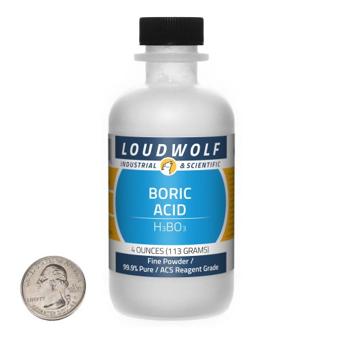 Boric Acid - 4 Ounces in 1 Bottle Boric Acid - 4 Ounces in 1 Bottle