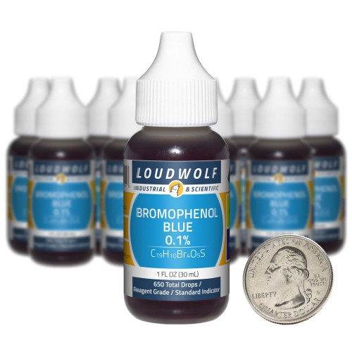 Bromophenol Blue 0.1% - 10 Fluid Ounces in 10 Bottles