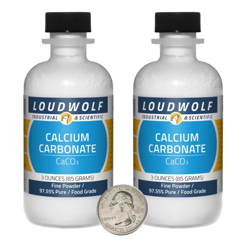 Calcium Carbonate - 6 Ounces in 2 Bottles