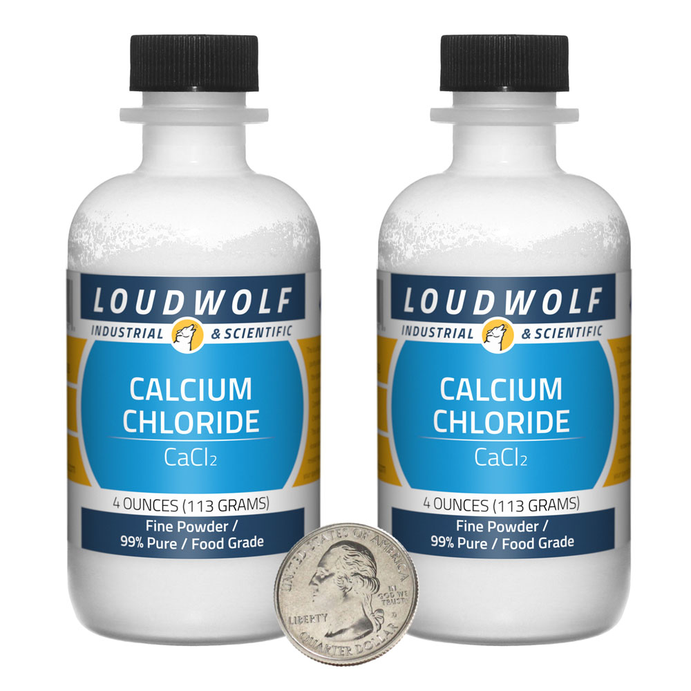 Calcium Chloride - 8 Ounces in 2 Bottles Calcium Chloride - 8 Ounces in 2 Bottles