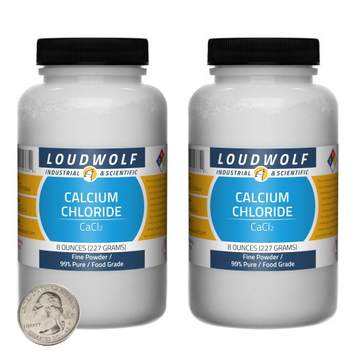 Calcium Chloride - 1 Pound in 2 Bottles Calcium Chloride - 1 Pound in 2 Bottles