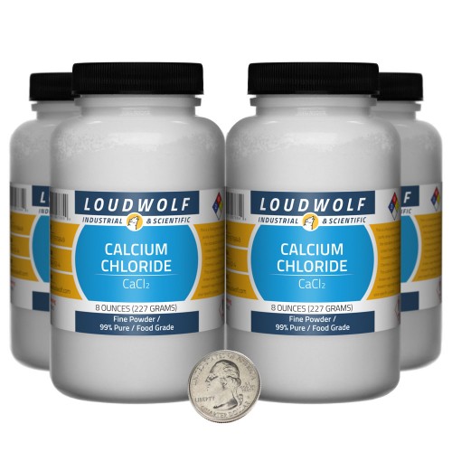 Calcium Chloride - 2 Pounds in 4 Bottles Calcium Chloride - 2 Pounds in 4 Bottles