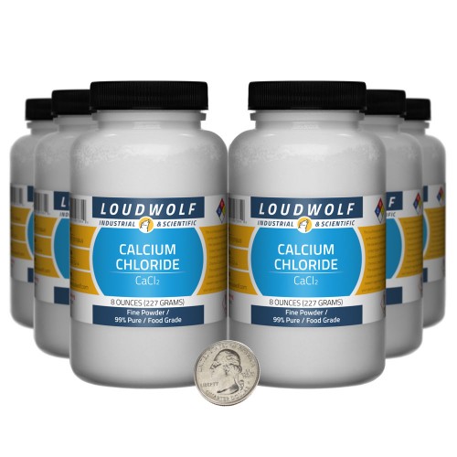 Calcium Chloride - 3 Pounds in 6 Bottles Calcium Chloride - 3 Pounds in 6 Bottles