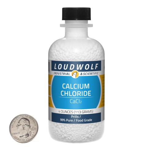 Calcium Chloride Prills - 4 Ounces in 1 Bottle