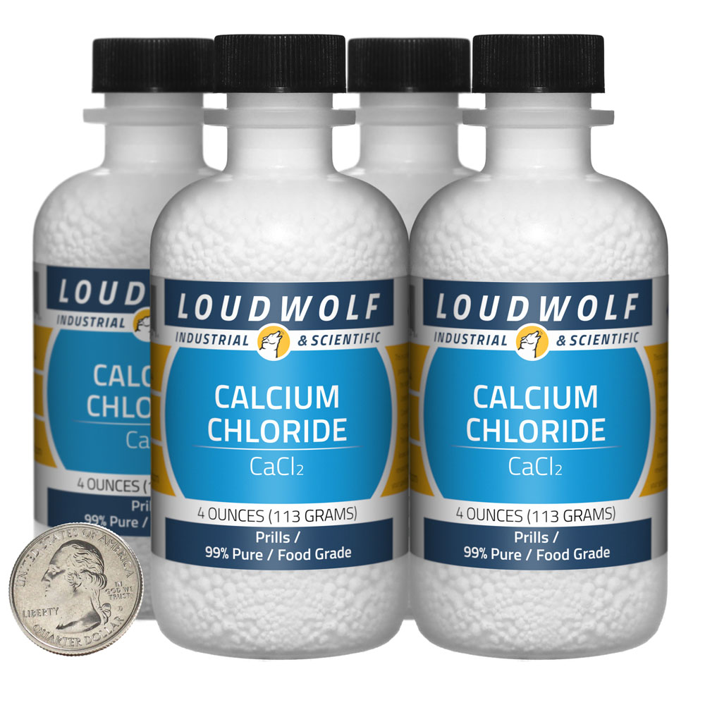 Calcium Chloride - 1 Pound in 4 Bottles Calcium Chloride - 1 Pound in 4 Bottles