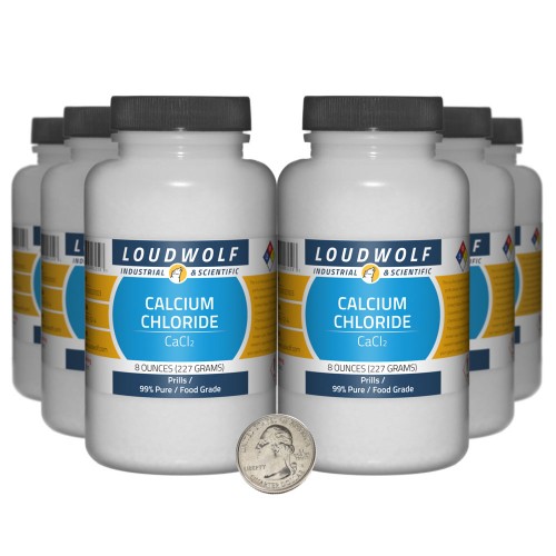 Calcium Chloride - 3 Pounds in 6 Bottles Calcium Chloride - 3 Pounds in 6 Bottles