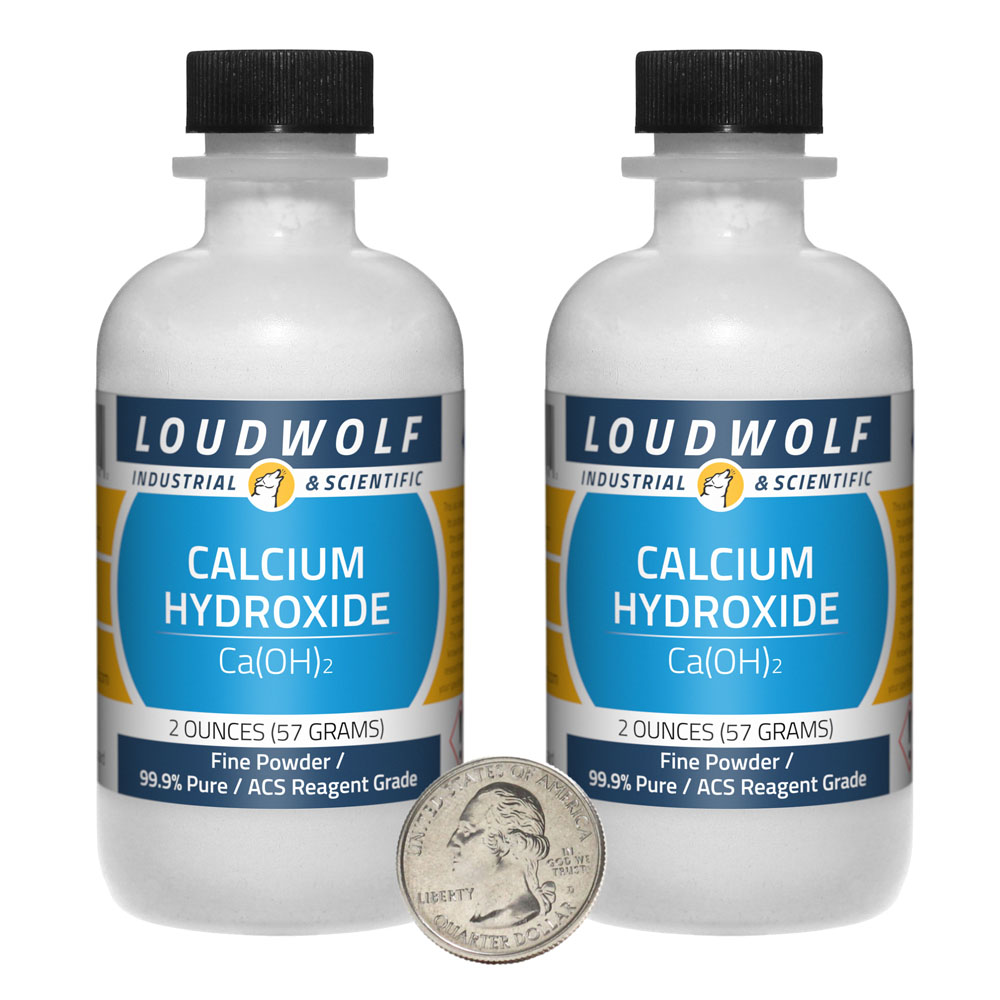 Calcium Hydroxide - 4 Ounces in 2 Bottles Calcium Hydroxide - 4 Ounces in 2 Bottles