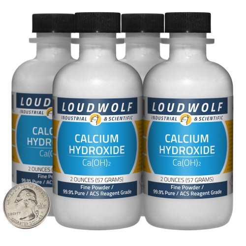 Calcium Hydroxide - 8 Ounces in 4 Bottles Calcium Hydroxide - 8 Ounces in 4 Bottles