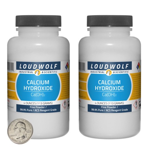 Calcium Hydroxide - 8 Ounces in 2 Bottles Calcium Hydroxide - 8 Ounces in 2 Bottles