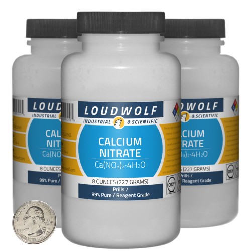 Calcium Nitrate - 1.5 Pounds in 3 Bottles