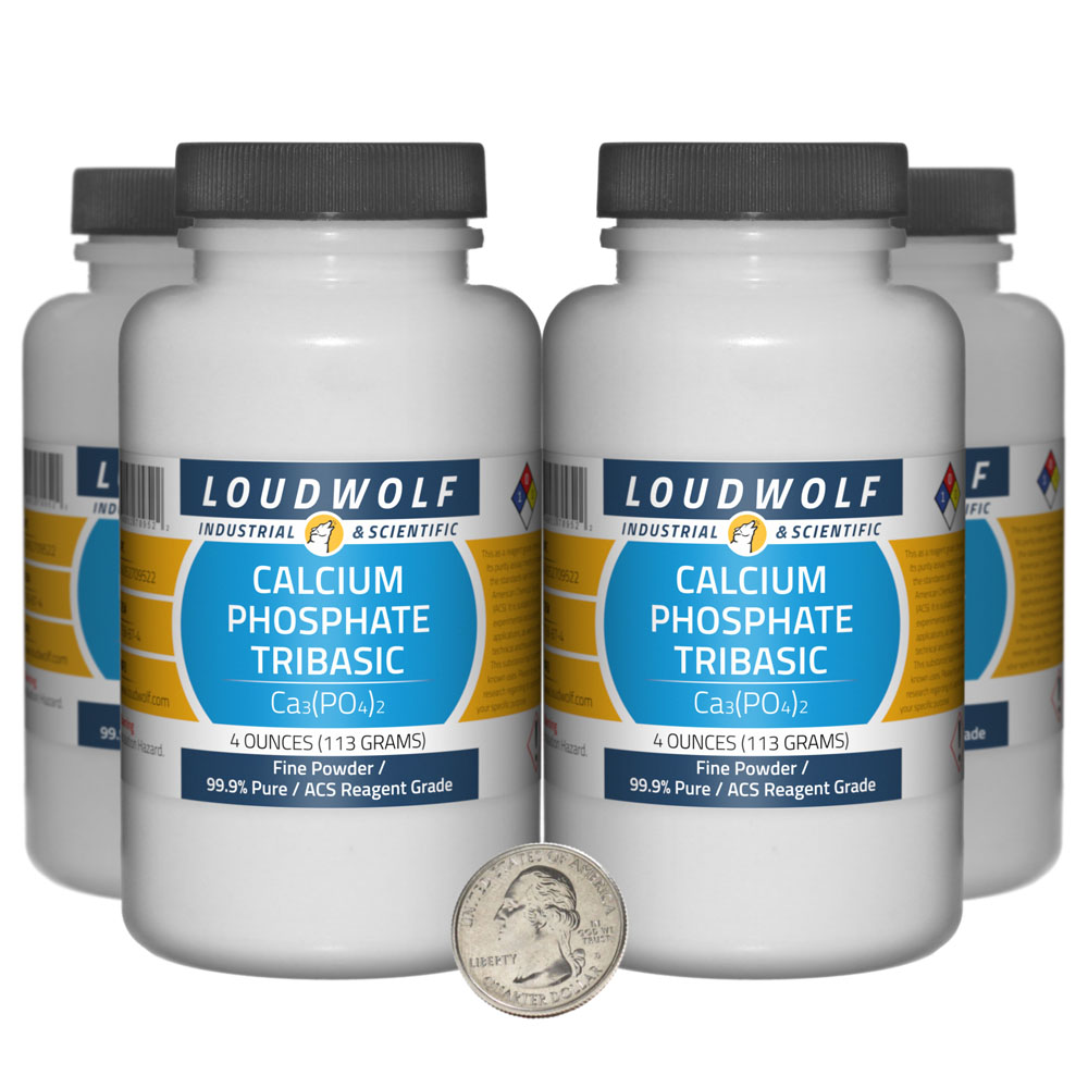 Calcium Phosphate Tribasic - 1 Pound in 4 Bottles Calcium Phosphate Tribasic - 1 Pound in 4 Bottles