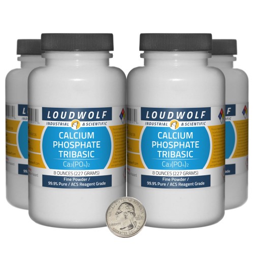 Calcium Phosphate Tribasic - 2 Pounds in 4 Bottles