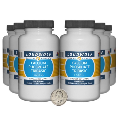 Calcium Phosphate Tribasic - 3 Pounds in 6 Bottles
