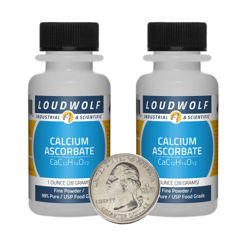 Calcium Ascorbate - 2 Ounces in 2 Bottles