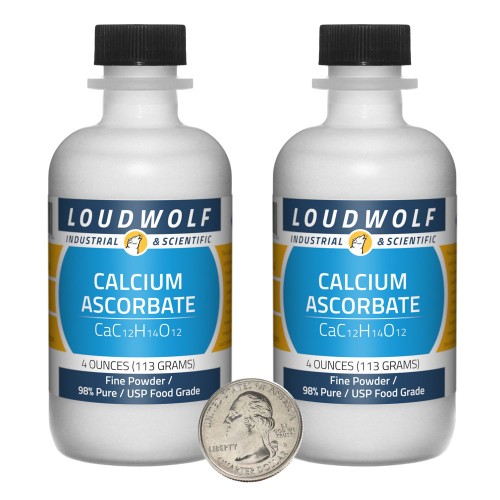 Calcium Ascorbate - 8 Ounces in 2 Bottles