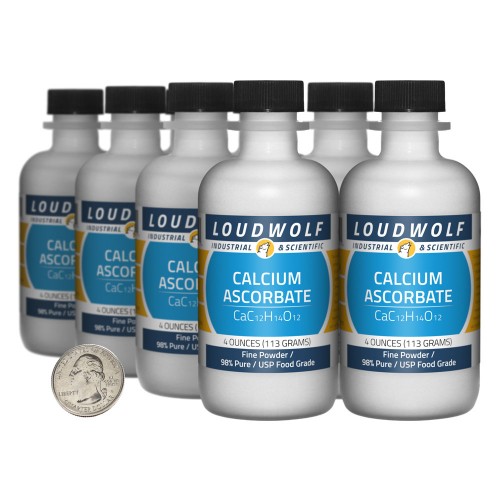 Calcium Ascorbate - 2 Pounds in 8 Bottles