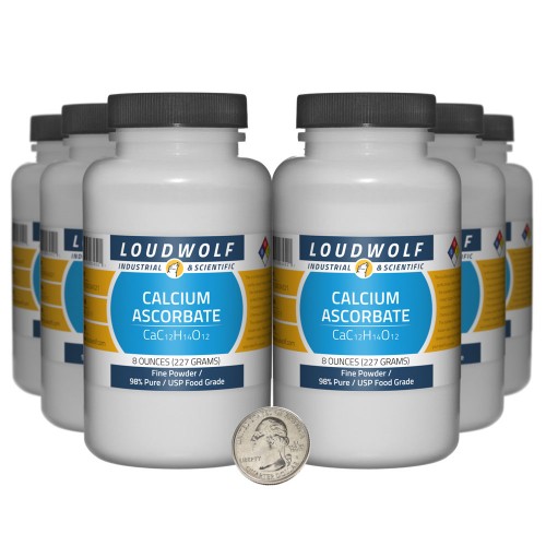 Calcium Ascorbate - 3 Pounds in 6 Bottles