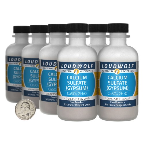 Calcium Sulfate (Gypsum) - 2 Pounds in 8 Bottles