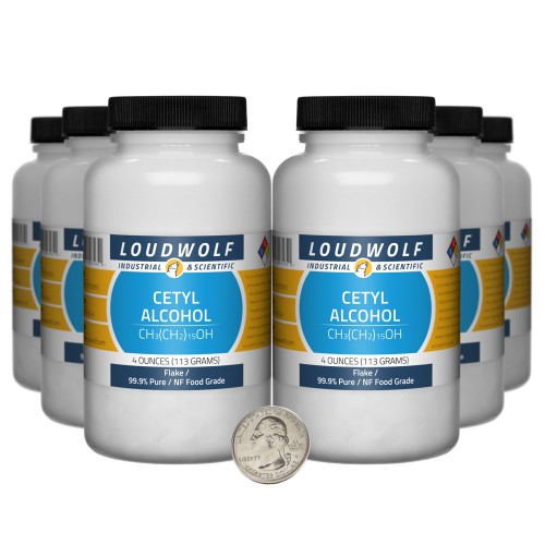 Cetyl Alcohol - 1.5 Pounds in 6 Bottles